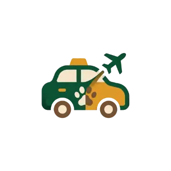 Icône représentant un transfert animalier vers l’aéroport de Faro.