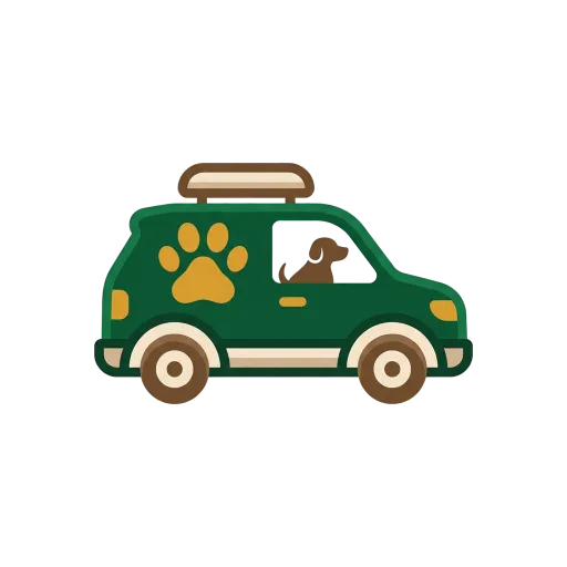 Icône illustrant un service de taxi animalier à Silves.
